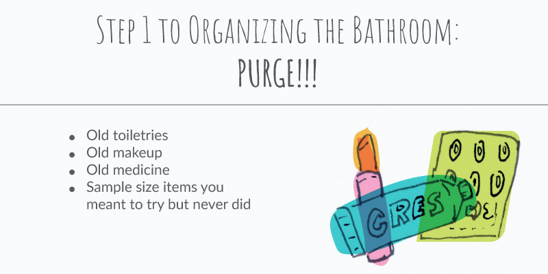 How to organize a bathroom